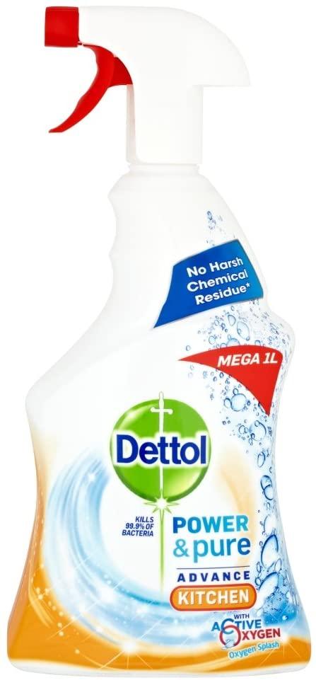 Dettol Power And Pure Advanced Kitchen Spray 1L - World Food Shop