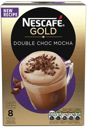 Nescafe Gold Double Choc Mocha Instant Coffee, 8 Sachets - World Food Shop