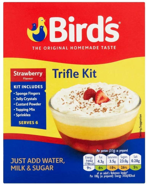 Birds Strawberry Flavour Trifle Kit 141G - World Food Shop