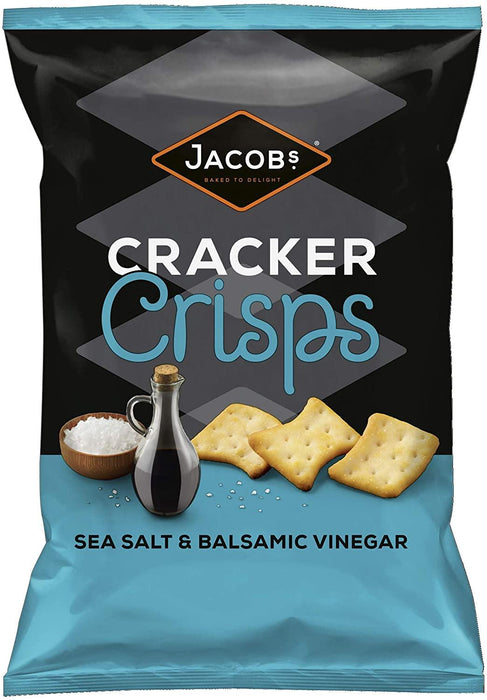 Jacobs Sea Salt & Balsamic Vinegar Cracker Crisps 150G - World Food Shop