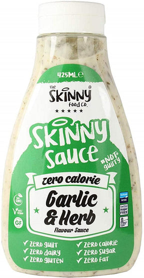 Skinny Sauce Virtually Zero Garlic & Herb Sugar Free 425Ml - World Food Shop
