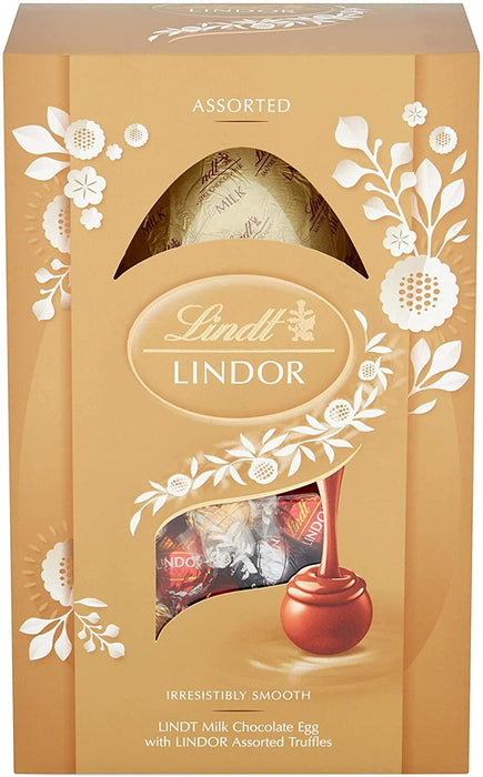 Lindt Milk Chocolate Easter Egg With Lindor Assorted Truffles 260G - World Food Shop