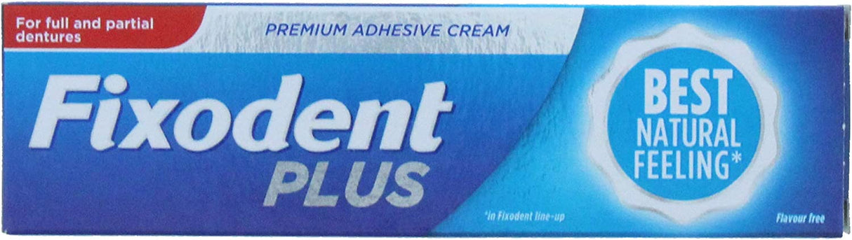 Fixodent Plus Denture Adhesive Natural 40G