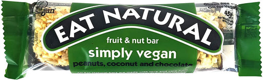 Eat Natural Simply Vegan Peanuts, Coconut & Chocolate Fruit & Nut Bar 45G - World Food Shop