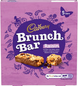 Cadbury Brunch Bars Raisin 5 Pack (160G)
