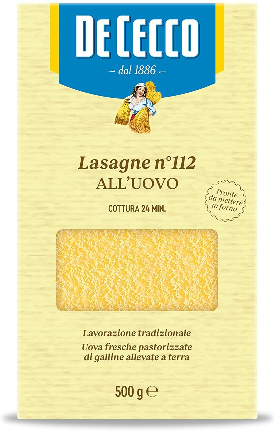 De Cecco - Egg Pasta - No.112 Lasagne 500G - World Food Shop