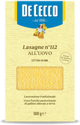 De Cecco - Egg Pasta - No.112 Lasagne 500G - World Food Shop