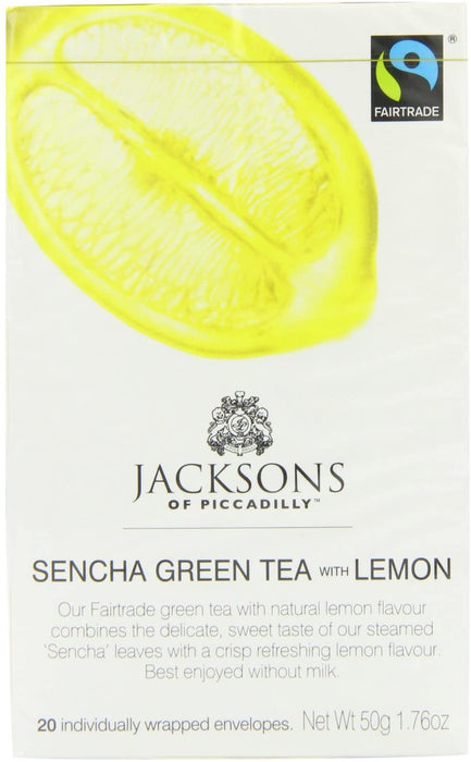 Jacksons Sencha Green & Lemon 20 Envelopes