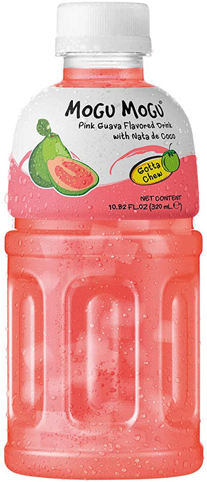 Mogu Mogu Drink With Nata De Coco Pink Guava Flavour 320Ml