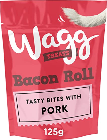 Wagg Dog Treats Bacon Roll 125G