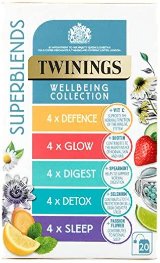 Twinings Superblends Wellbeing Collection (20 Envelopes) - World Food Shop