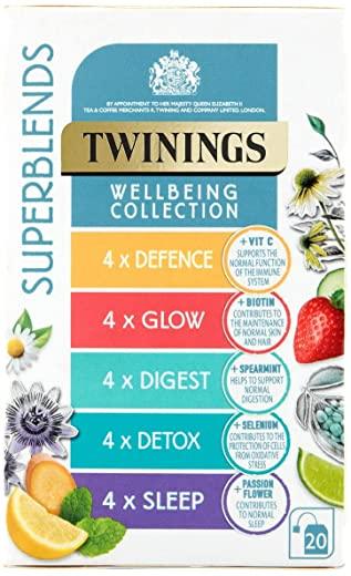 Twinings Superblends Wellbeing Collection (20 Envelopes) - World Food Shop