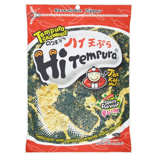 Tao Kae Noi Tempura Seaweed Spicy 40G (Case of 48)