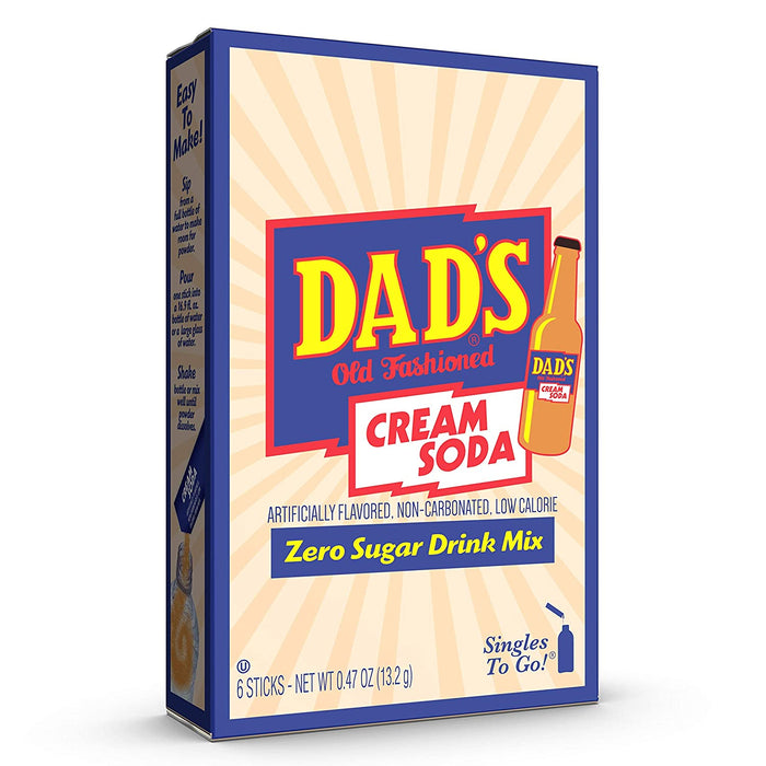Dads Cream Soda Zero Sugar Drink Mix 0.53oz