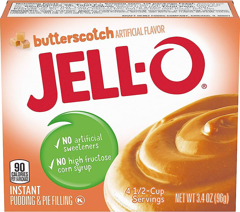 Jell-O Butterscotch Instant Pudding 3.4oz