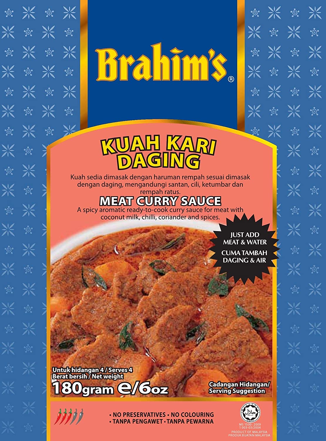 Brahim's Meat Curry Sauce 180G