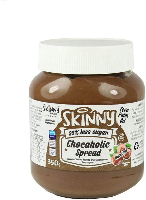 Skinny Low Sugar Chocaholic Chocolate Hazelnut Flavoured Spread - 350G - World Food Shop