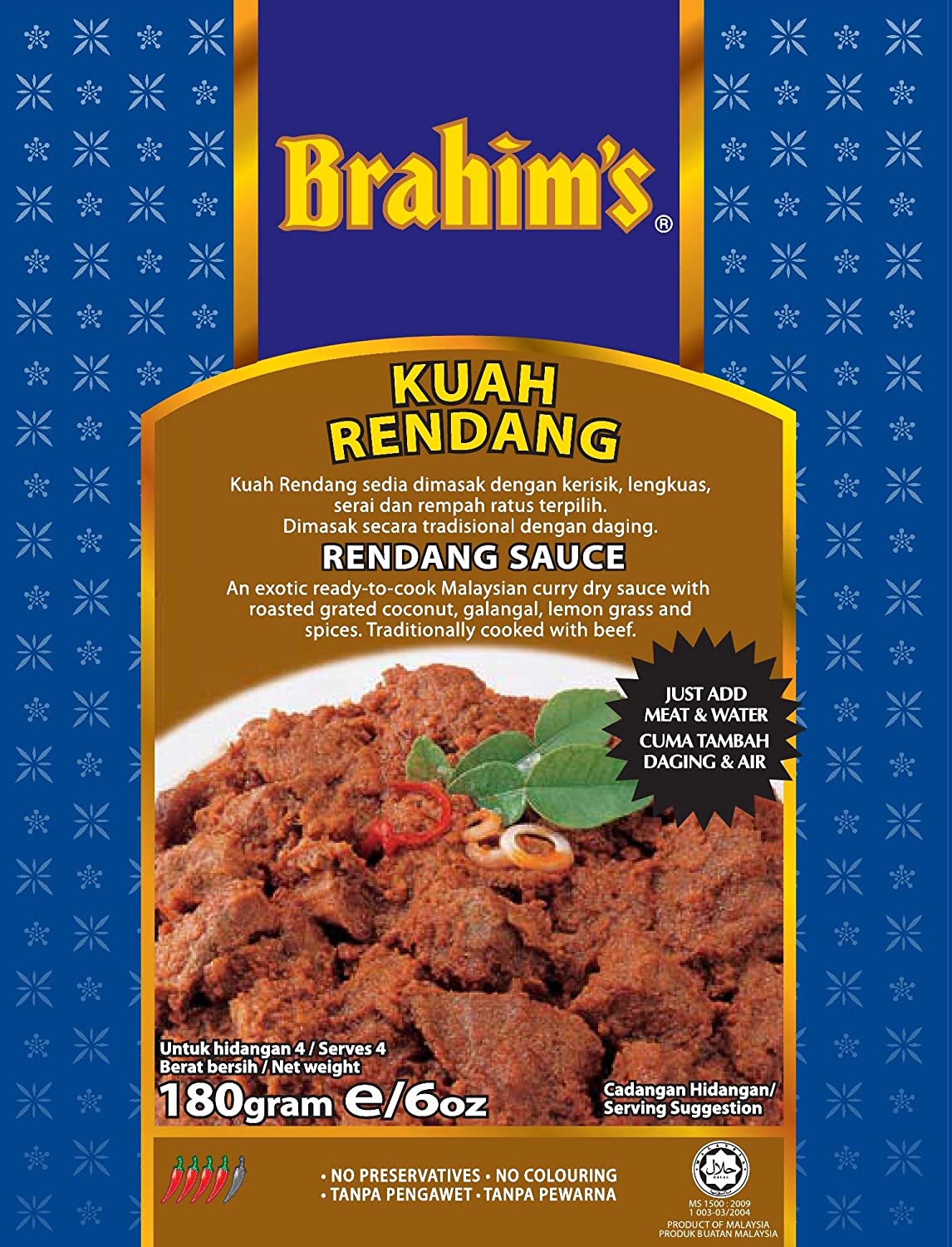 Brahims Rendang Sauce 180G