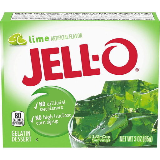 Jell-O Lime Gelatin 3Oz (85G) - World Food Shop