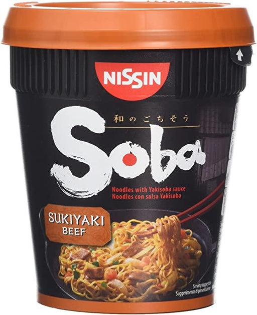 Nissin Soba Cup Beef Sukiyaki 89G - World Food Shop