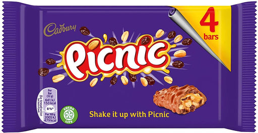 Cadburys Picnic 4 Pack 128G - World Food Shop