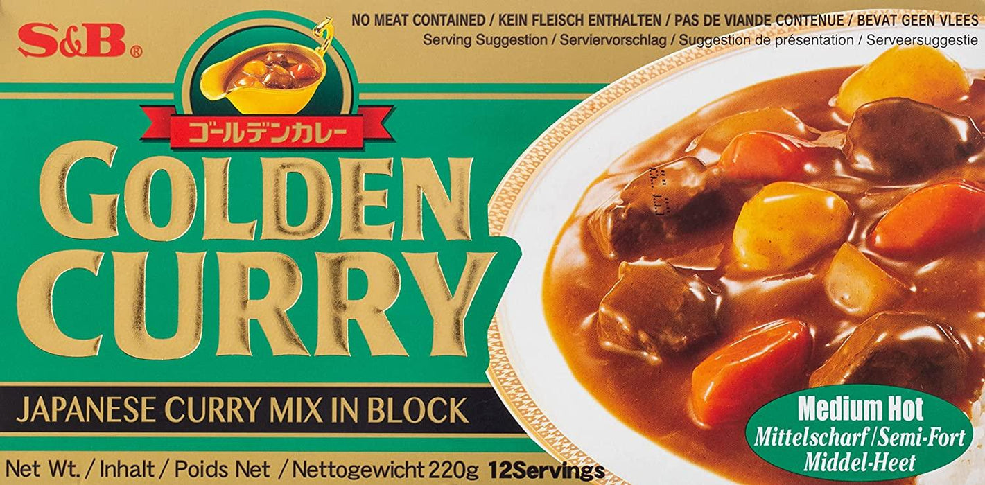 S&B Golden Curry Medium Hot 220G - World Food Shop