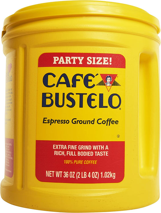 Cafe Bustelo Espresso Ground Coffee Tub 1.02KG (36oz)