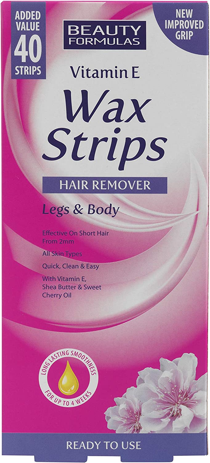 Beauty Formulas Wax Strips - Legs & Body 40s