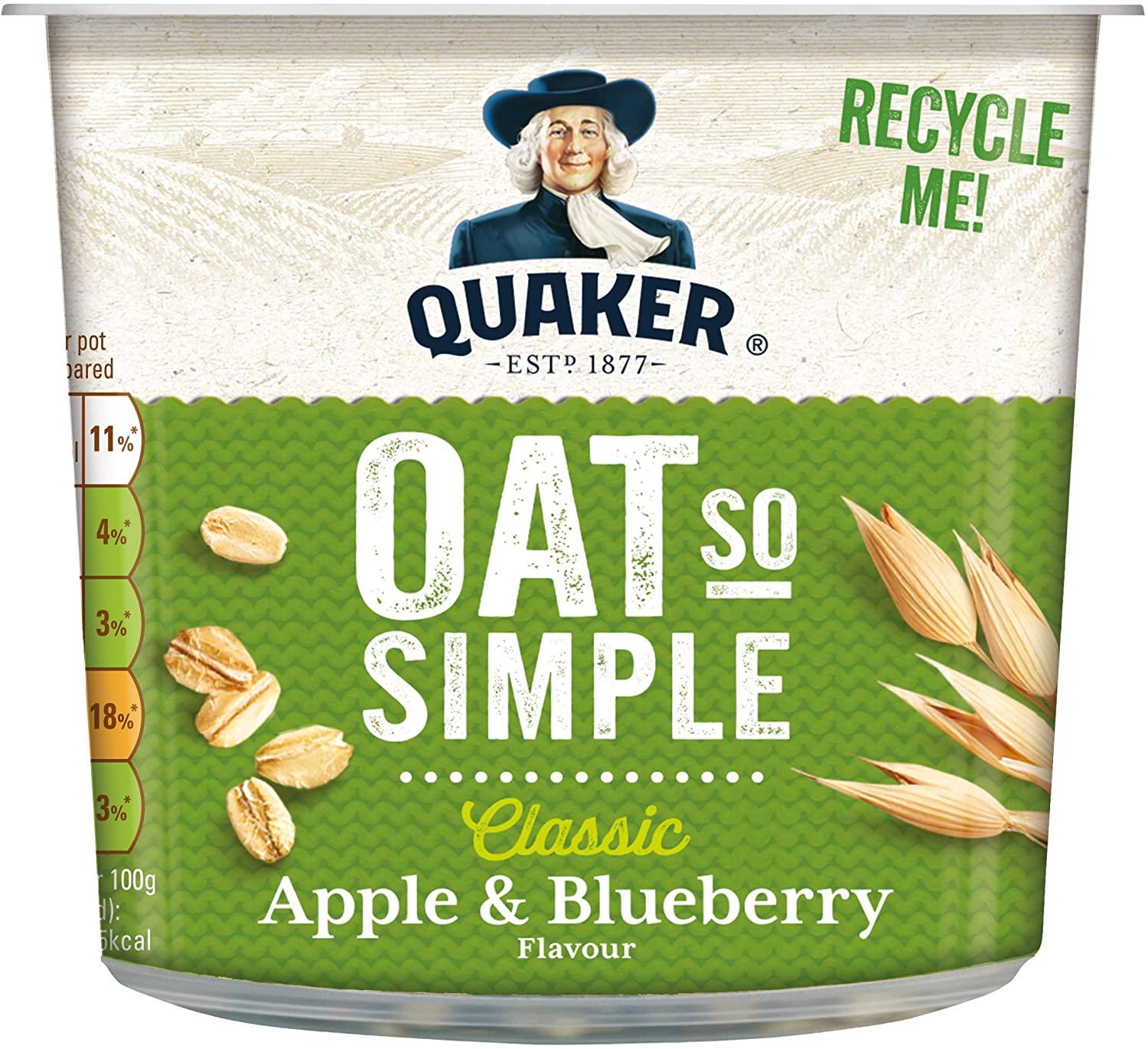 Quaker Oat So Simple Apple & Blueberry Porridge 57G - World Food Shop