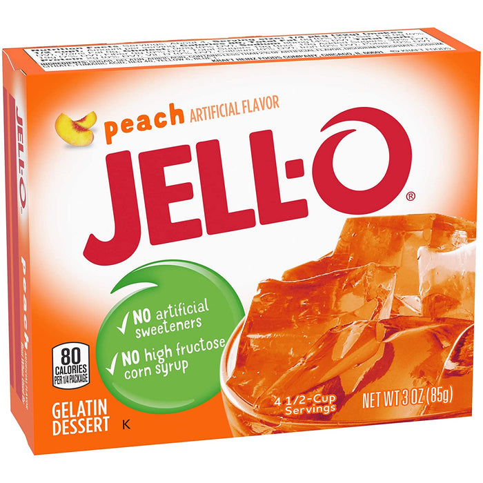 Jell-O Peach Gelatin 3Oz (85G)