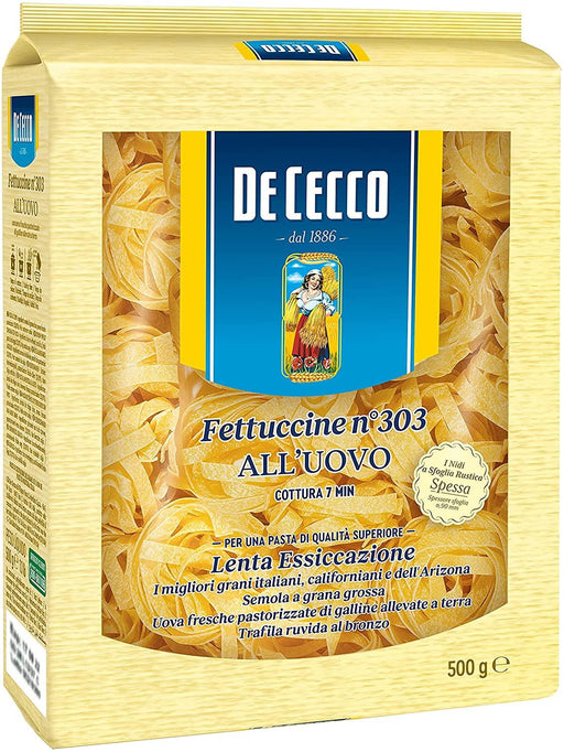 De Cecco - Egg Pasta No.303 Fettuccine 500G - World Food Shop