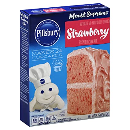 Pillsbury Moist Supreme Strawberry Premium Cake Mix 15.25oz