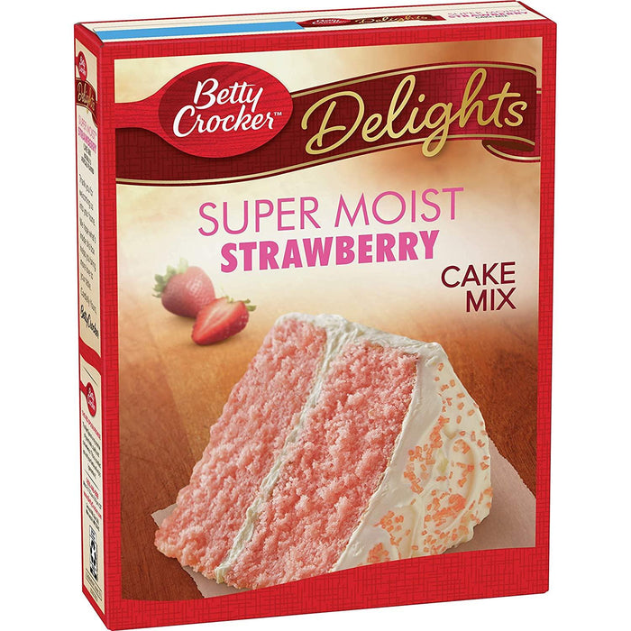 Betty Crocker Super Moist Strawberry Cake Mix 15.25Oz - World Food Shop