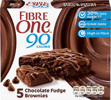 Fibre One 90 Calorie Chocolate Fudge Brownies 5x24G