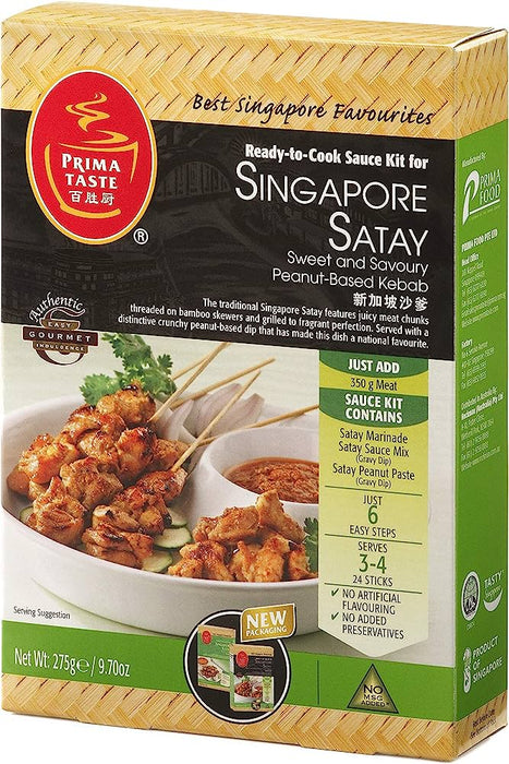 Prima Taste Singapore Satay Retail Pack 275G