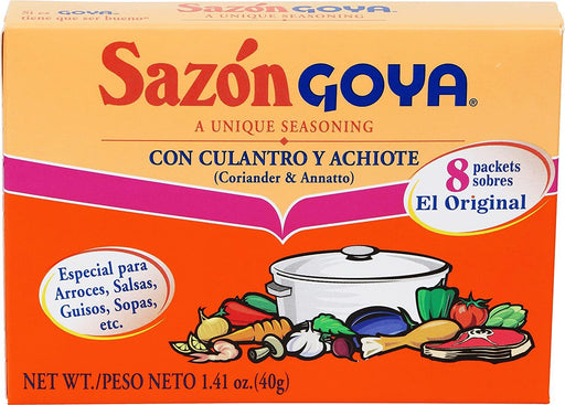 Goya Sazon Coriander & Annatto Seasoning 40G (1.41Oz) - World Food Shop