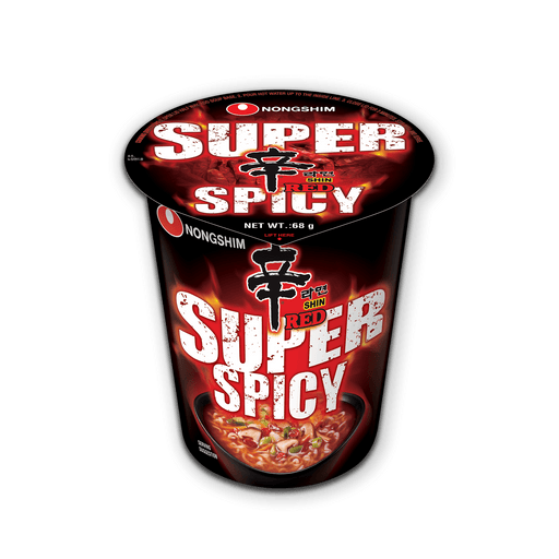 Nongshim Red Super Spicy Noodles (Cup) 68G - World Food Shop