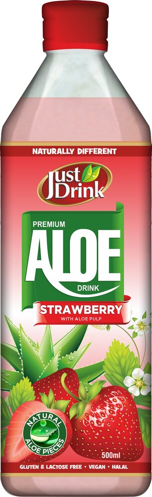 Just Drink Strawberry Premium Aloe Vera 500Ml