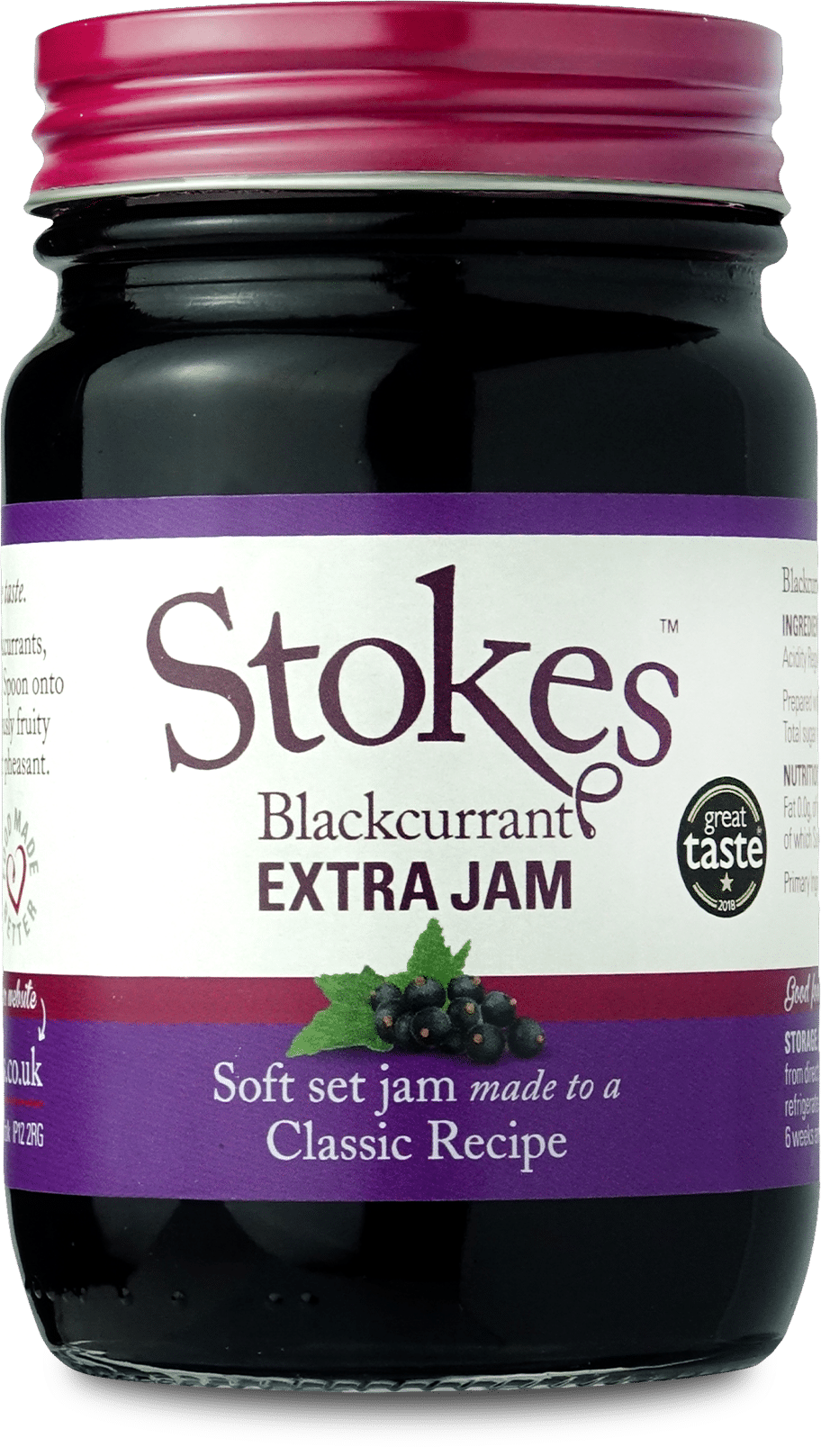 Stokes Blackcurrant Extra Jam 340G