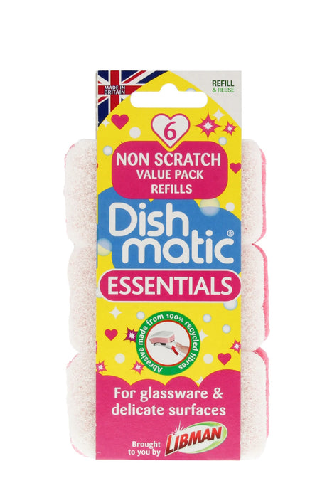 Dishmatic Nonscratch Refills 6 Pack