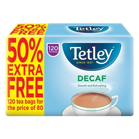 Tetley Tea Bags Decaf 120s (Case of 6)