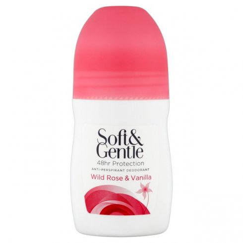 Soft & Gentle Roll On Deodorant Wild Rose & Vanilla 50ml