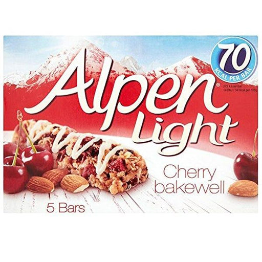 Alpen Light Cherry Bakewell Cereal Bars 5x95g - World Food Shop