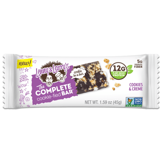 Lenny & Larrys Cookies & Cream Bar 45G - World Food Shop