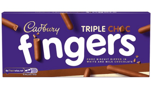 Cadbury Triple Choc Fingers Chocolate Biscuits 110G - World Food Shop