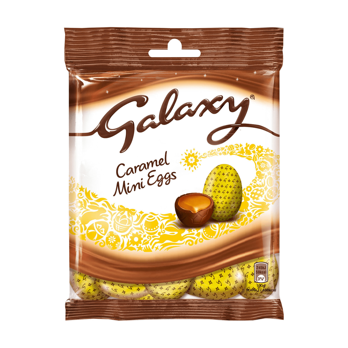 Galaxy Chocolate Caramel Mini Eggs Bag 80G