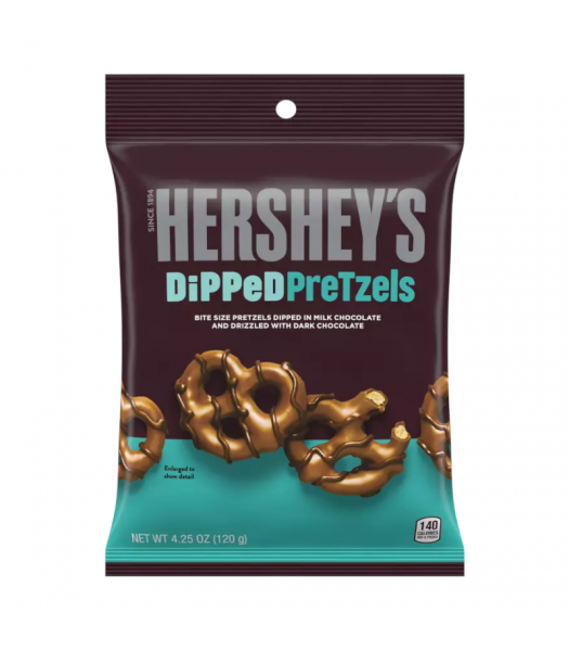 Hershey's Milk Choc Dipped Pretzels 120G