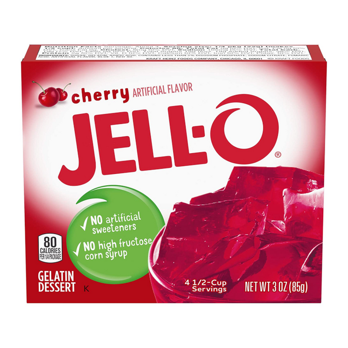 Jell-O Cherry Gelatin 3Oz (85G)