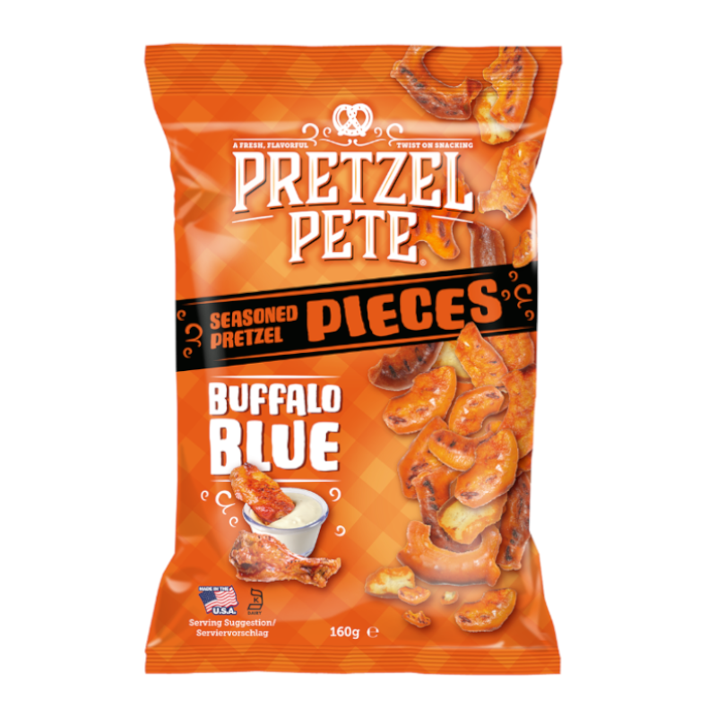 Pretzel Pete Buffalo Blue Seasoned Pretzel Pieces 160G