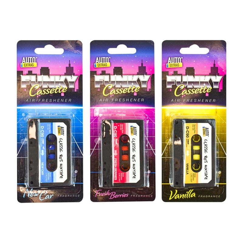 Auto Extras Retro Cassette Tape Car Air Freshener (1 Pack Only - Color May Vary)